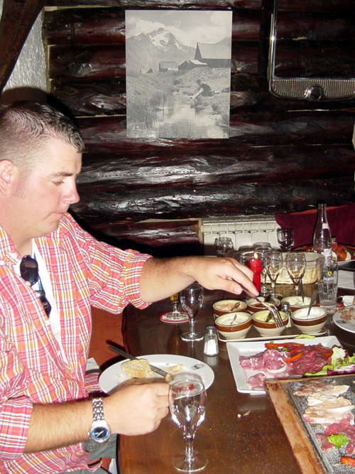 Mikey digs in